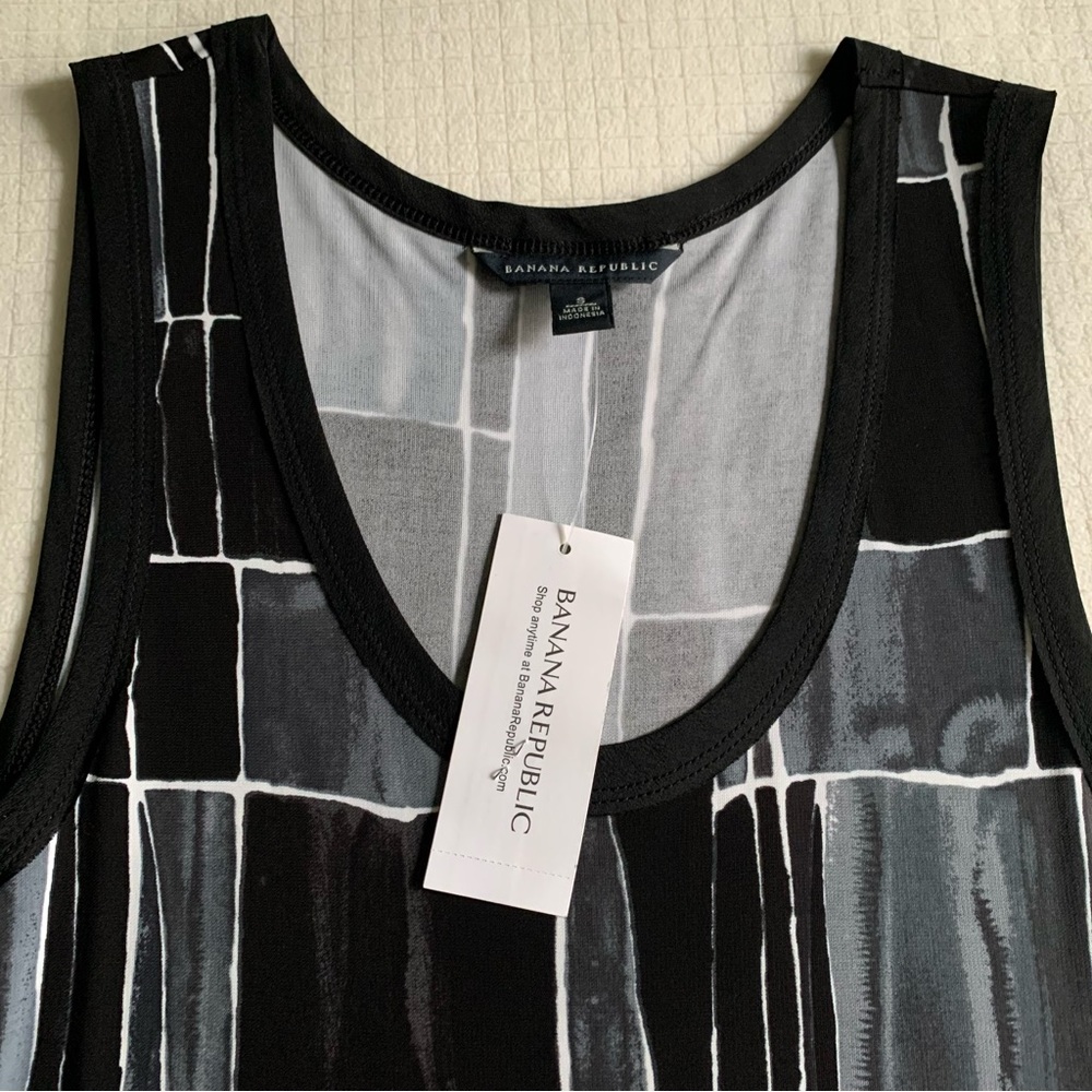 NWT Banana Republic black/gray dress